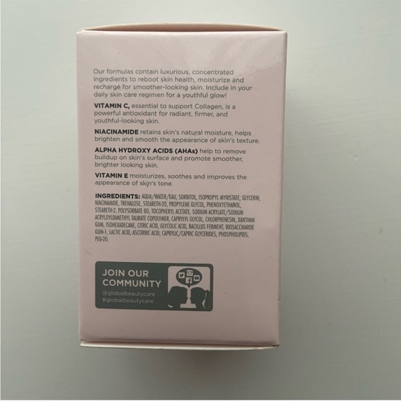 Global Beauty Care Glowing Vitamin C Set 3 pc-eye cream, cleanser and skin cream - Picture 3 of 7